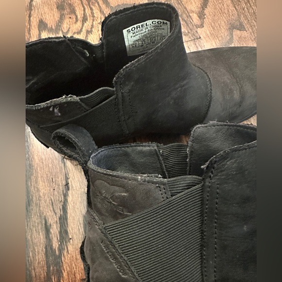 Sorel Women's Black Emelie NL2671-010 Waterproof Ankle Chelsea Boots 6.5 - Picture 5 of 7